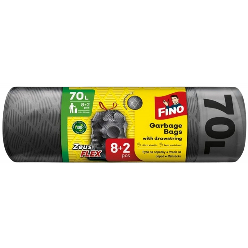 10x pytle na odpad Fino Zeus FLEXI 70 l zavazovací, 35µm