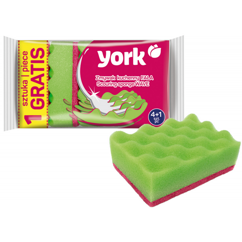 5x houbička na nádobí YORK Wawe