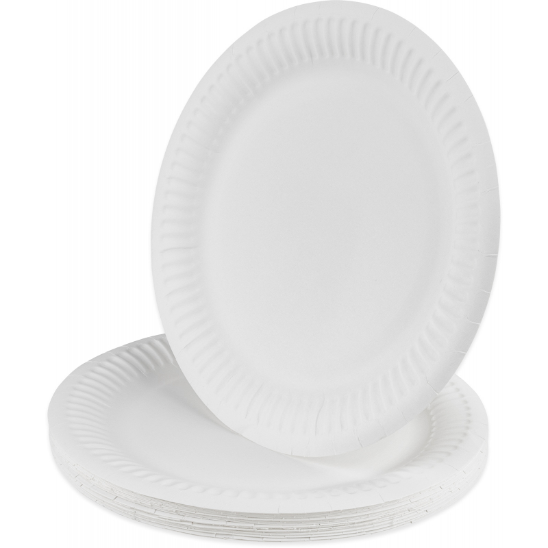 24x talíř papírový mělký 23 cm