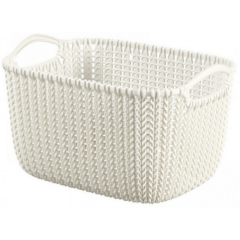 Košíček Curver KNIT 8l krémový 03674-X64