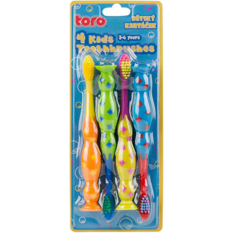 4x kart��ek zubn� d�tsk� TORO soft
