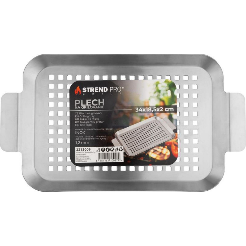 Plech grilovac� 34 x 18,5 cm
