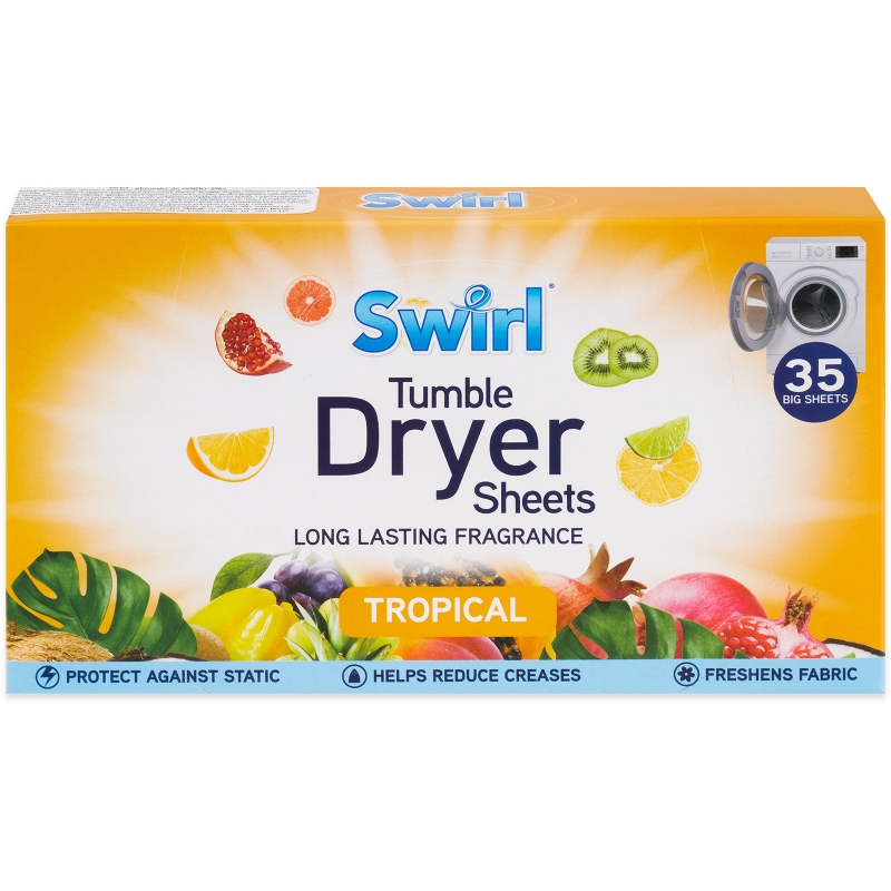 SWIRL Tropical ubrousky do sušičky 35 ks