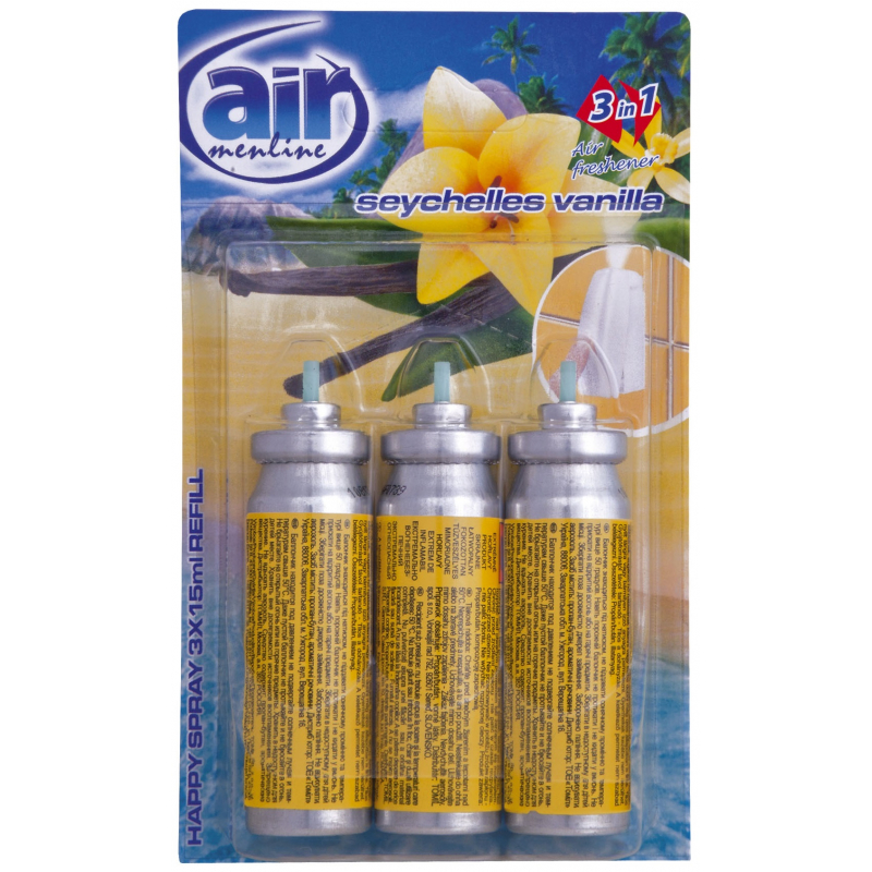 Osvěžovač AIR spray Seychelles Vanilla náhradní náplň 3x15 ml