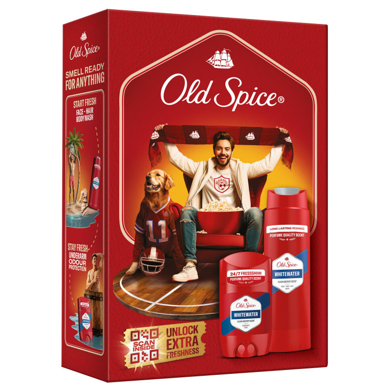 Kazeta OLD SPICE White Water Sportfan (stick 50 ml + spg 250 ml)