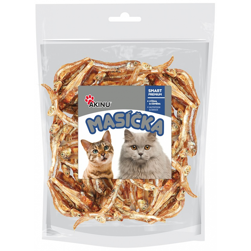 AKINU sušené rybičky pamlsek pro kočky 50 g