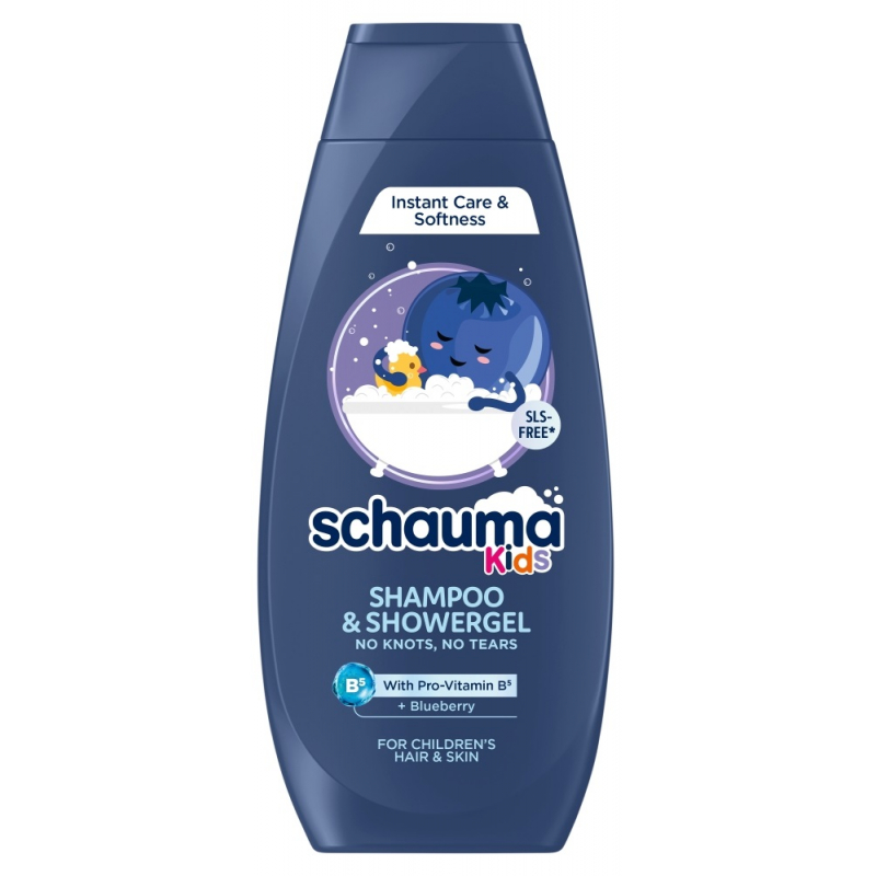 Šampon & sprchový gel SCHAUMA Kids Blueberry 400 ml