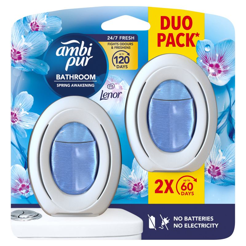 Ambi Pur osvěžovač do koupelny Lenor Spring Awakening 2 x 8 ml