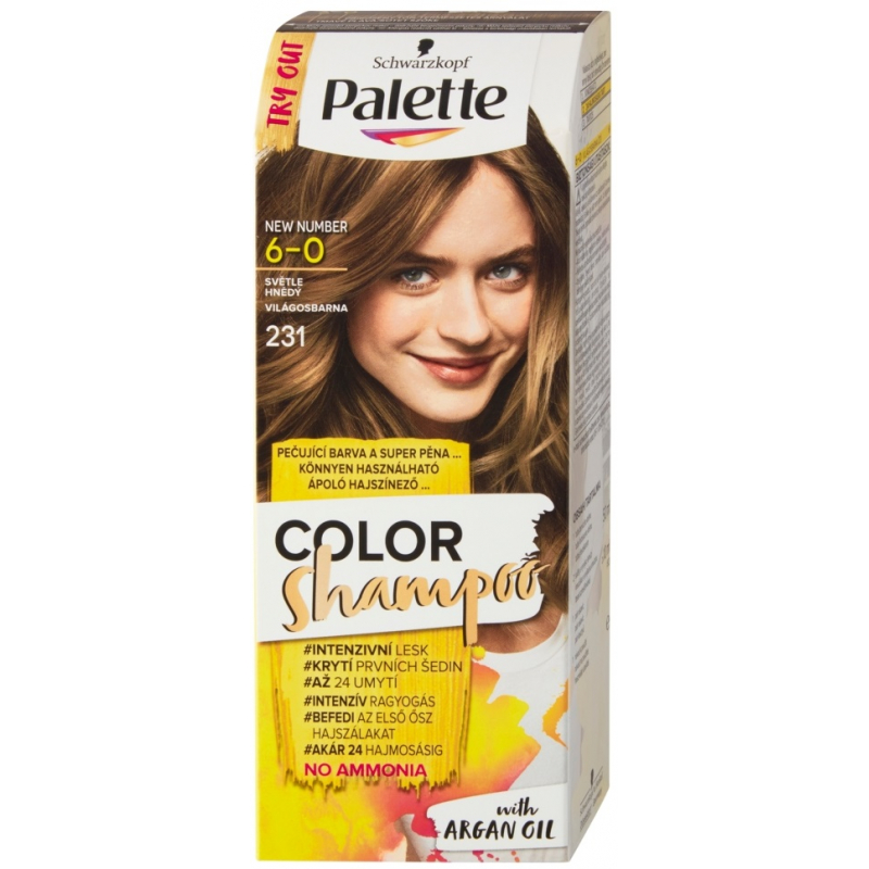 Barva PALETTE Color Shampoo 231/6-0 sv�tle hn�d�