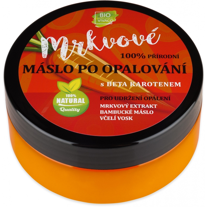 100% přírodní máslo po opalování s mrkvovým extraktem 150 ml