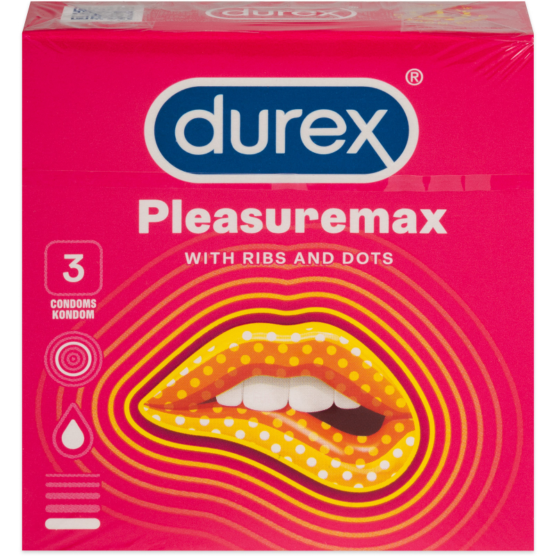 Kondomy DUREX Pleasuremax 3 ks