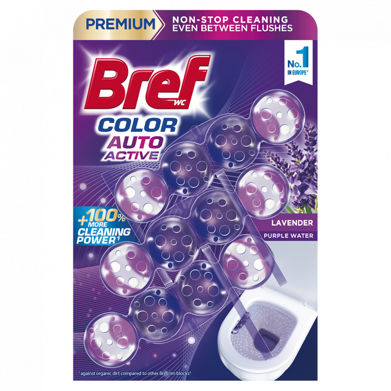 WC BREF Color Auto Active 3 x 50 g Lavender