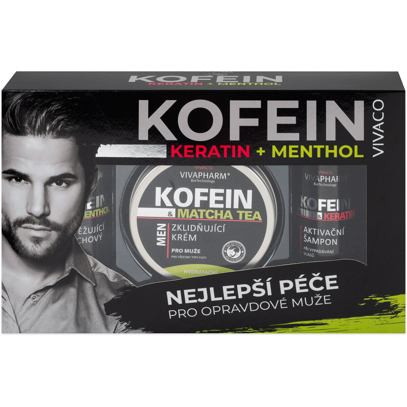 Kazeta VIVAPHARM Kofein /SPG 200ml + �ampon 200ml + kr�m 200ml/