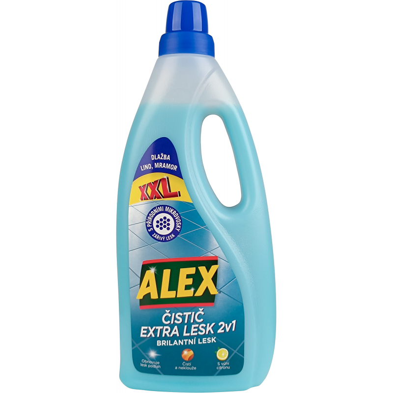 ALEX Extra Lesk 2v1 Na dlažbu, lino, mramor 750 ml + 33 %