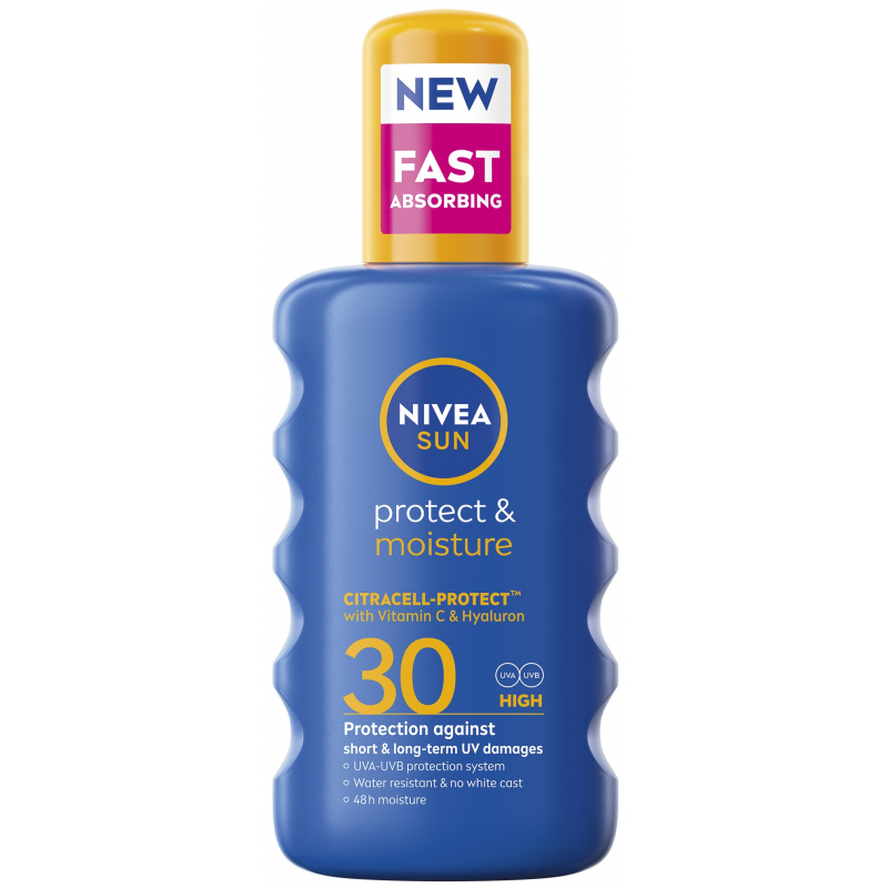 NIVEA SUN hydratační sprej na opalování OF30 200 ml