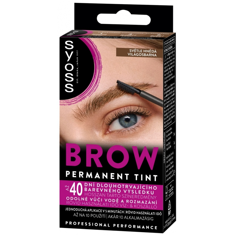SYOSS barva na obo�� Brow Tint sv�tle hn�d�, 17 ml