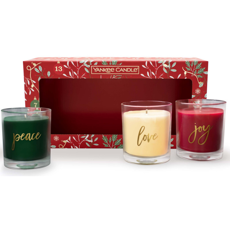 Dárková sada YANKEE CANDLE Vánoční set 3 x 226 g