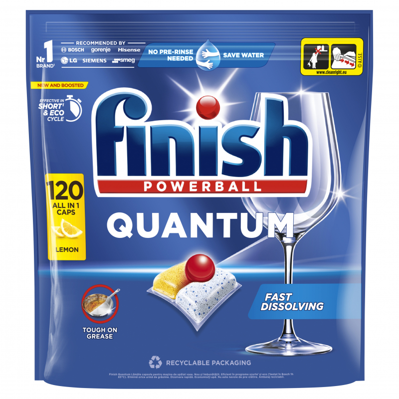 FINISH Quantum All in 1 tablety Lemon 120 ks