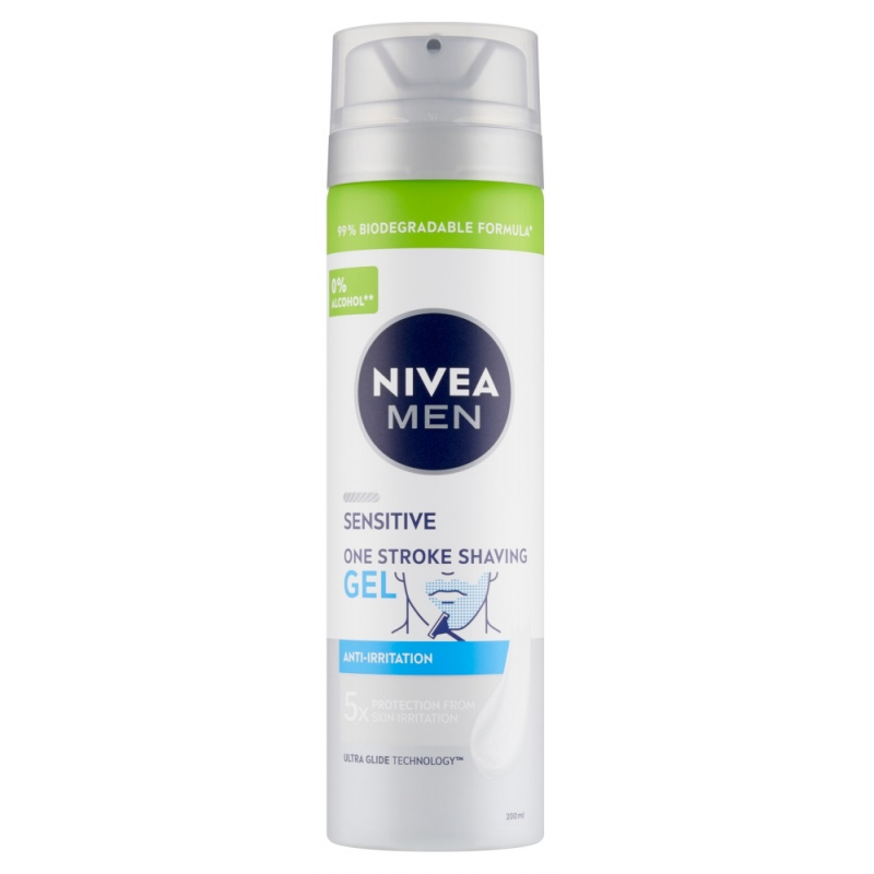 NIVEA gel na holení Sensitive 3denní strniště 200 ml