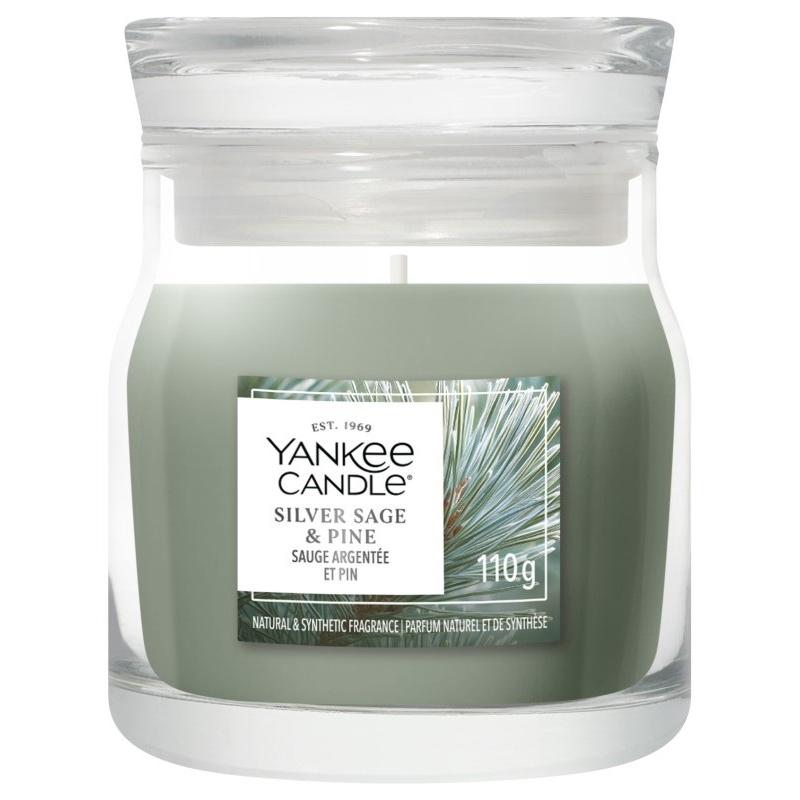 Svíčka YANKEE CANDLE Silver Sage & Pine 110 g