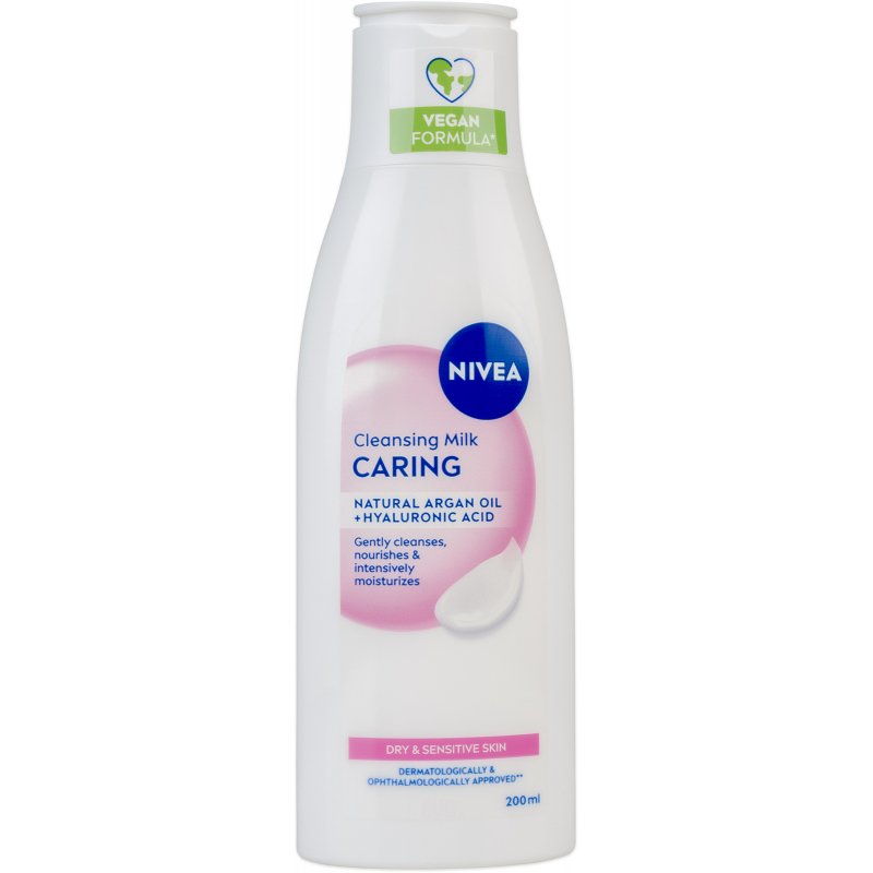 NIVEA čisticí pleťové mléko, suchá až citlivá pleť 200 ml