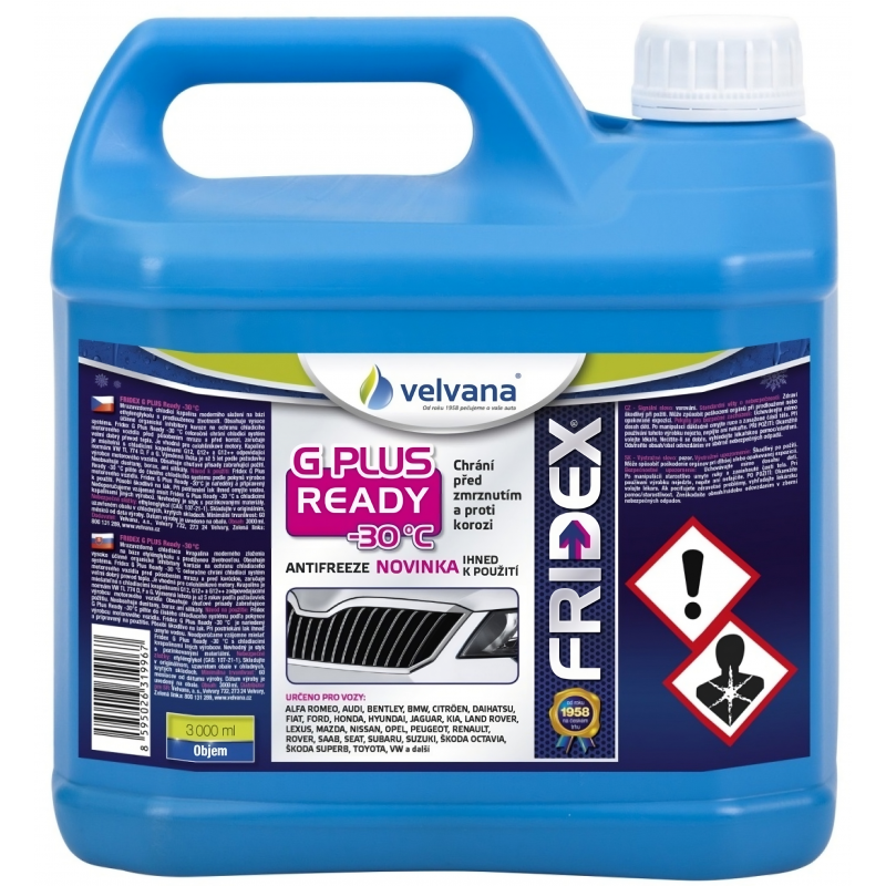 3l chlad�c� kapalina FRIDEX G PLUS/G12 READY -30�C, �erven�/r��ov�