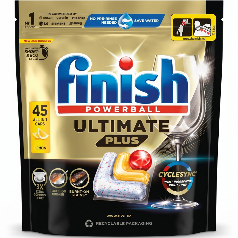 FINISH Ultimate Plus All in 1 Lemon tablety 45 ks