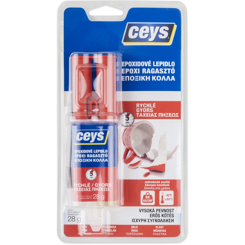 Lepidlo Ceys epoxi rychle tvrdnoucí - stříkačka, 24 ml