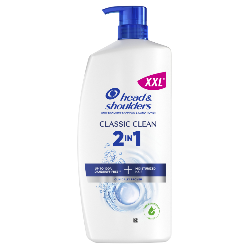 Šampon H&S 2v1 Classic Clean 800 ml