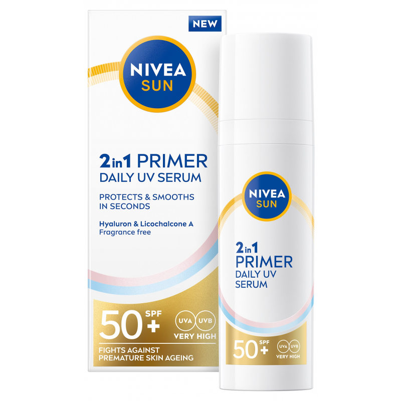 NIVEA SUN ple�ov� s�rum Primer 2v1 OF50+ 30 ml