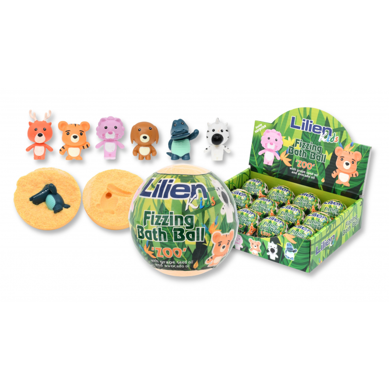 LILIEN Kids �umiv� koule do koupele s p�ekvapen�m 140 g
