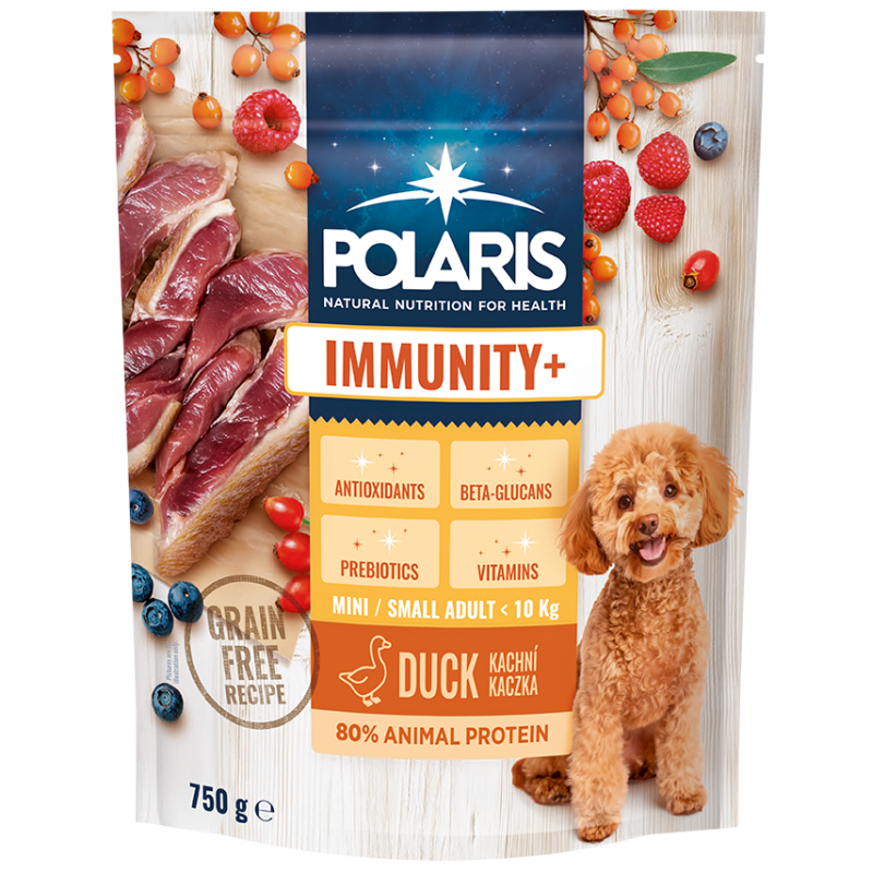 POLARIS Duck IMMUNITY+ granule pro malá plemena 750 g