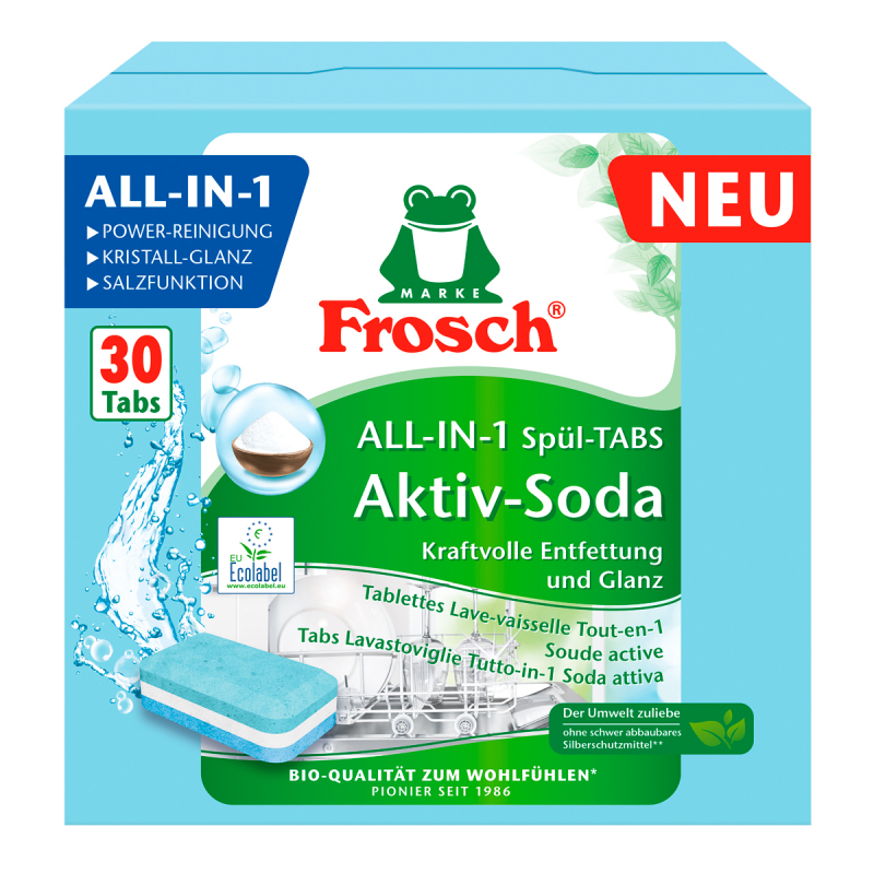 FROSCH tablety do myčky all-in-1 s aktivní sodou 30 ks