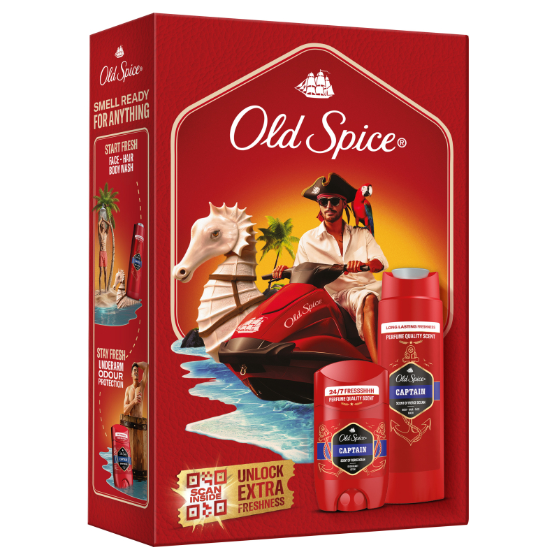 Kazeta OLD SPICE Captain Modern (stick 50 ml + spg 250 ml)