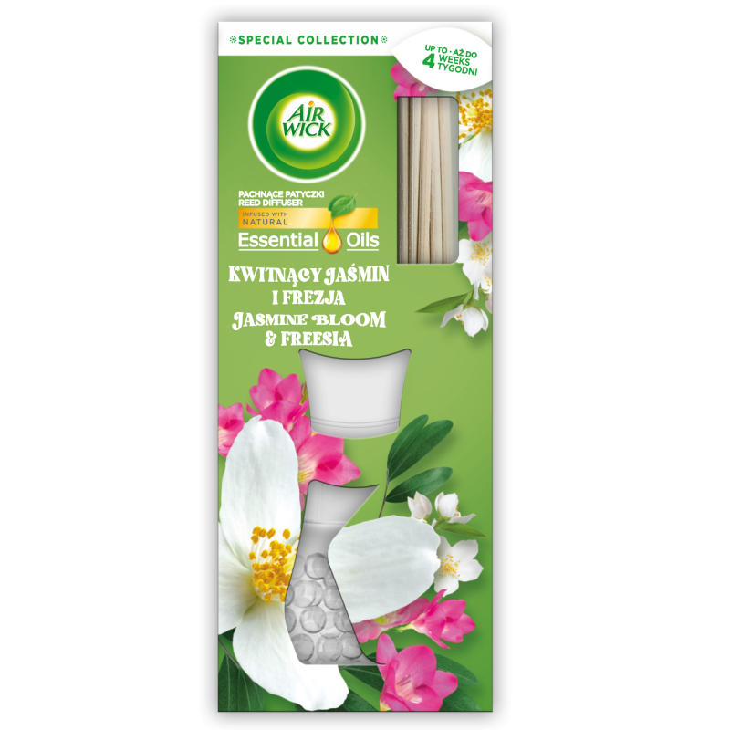 AIR WICK vonné tyčinky Jasmínové květy a frézie 25 ml