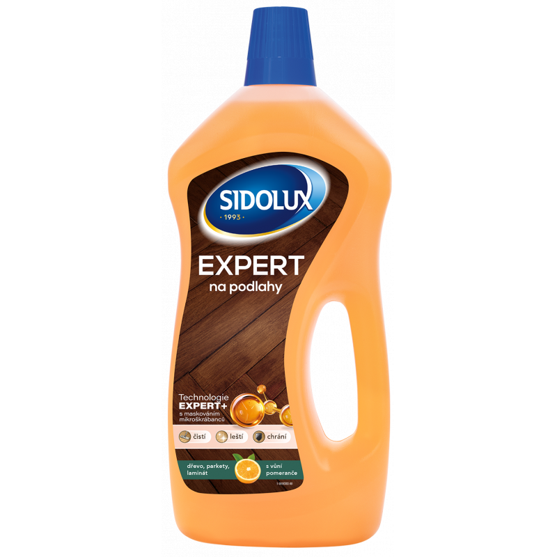 SIDOLUX EXPERT na d�evo, parkety, lamin�t - pomeran� 750 ml