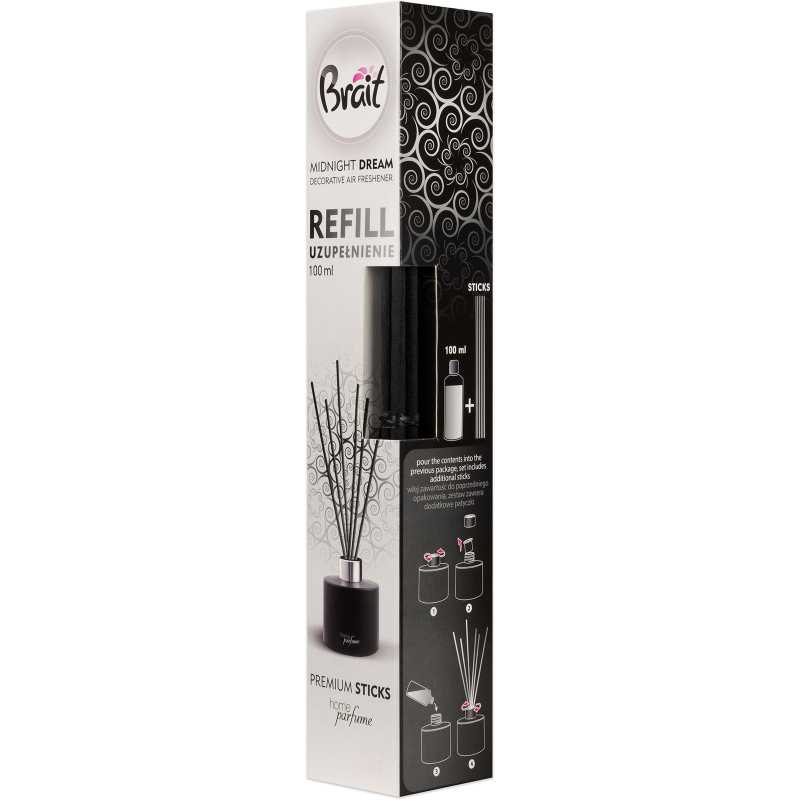 BRAIT vonné tyčinky Premium Midnight Dream náplň 100 ml