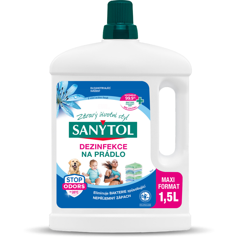 SANYTOL dezinfekce na prádlo Active Fresh 1,5 l