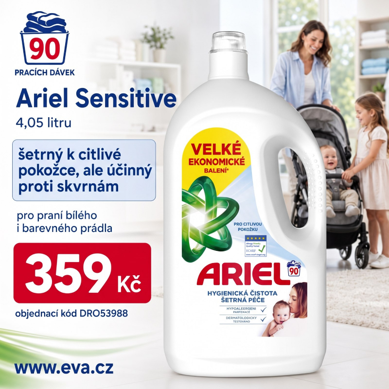 ARIEL gel 4,05 l/90 PD Sensitive
