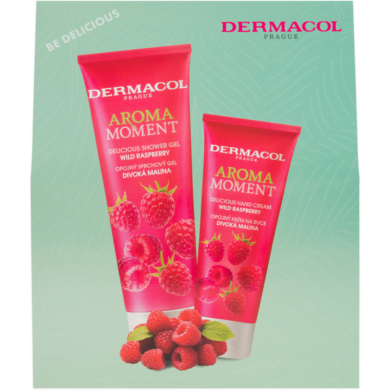 Kazeta DERMACOL malina /SPG 250 ml+krém na ruce 100 ml/