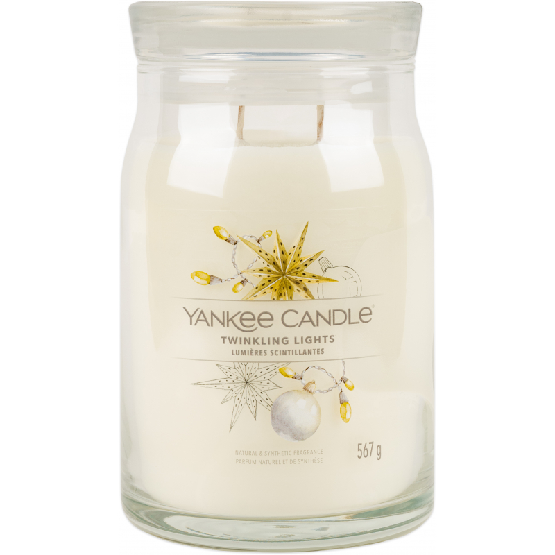 Svíčka YANKEE CANDLE Twinkling Lights 567 g, 2 knoty