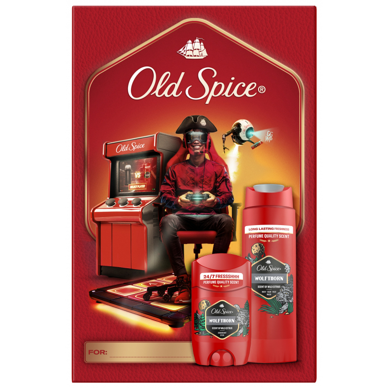 Kazeta OLD SPICE Wolf Thorn (stick 50 ml + spg 250 ml)