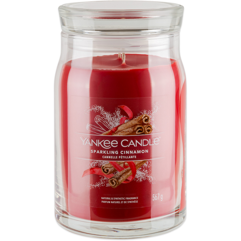 Svíčka YANKEE CANDLE Sparkling Cinnamon 567 g, 2 knoty