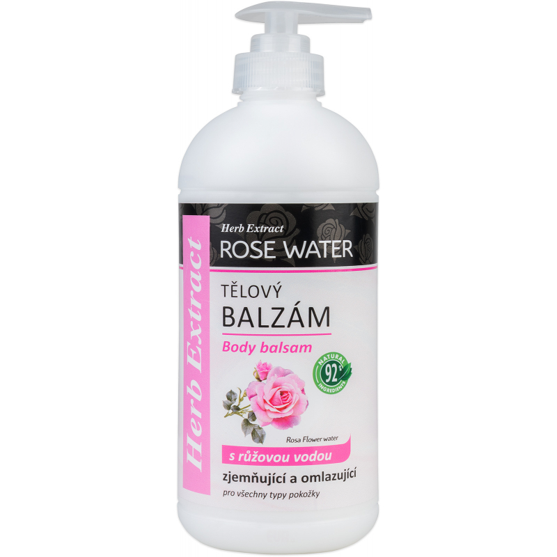 T�lov� balz�m s r��ovou vodou HERB EXTRACT 500 ml