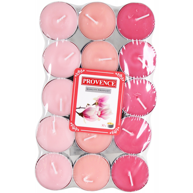 30x svíčka čajová Provence MAGNOLIE