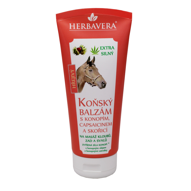 Koňský balzám s konopím hřejivý HERBAVERA 200 ml