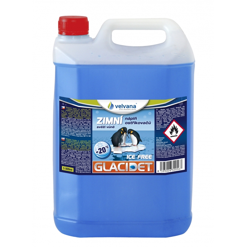Kapalina zimn� do ost�ikova�� Velvana Glacidet Ice Free 5l -20�C, nemrznouc� sm�s s v�n�