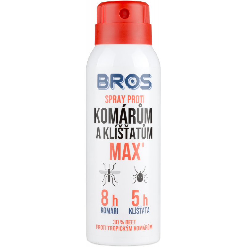 BROS repelent spray proti kom�r�m a kl횝at�m MAX 90ml