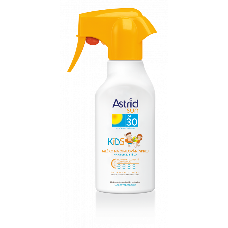 ASTRID KIDS mléko na opalování sprej OF 30 200 ml