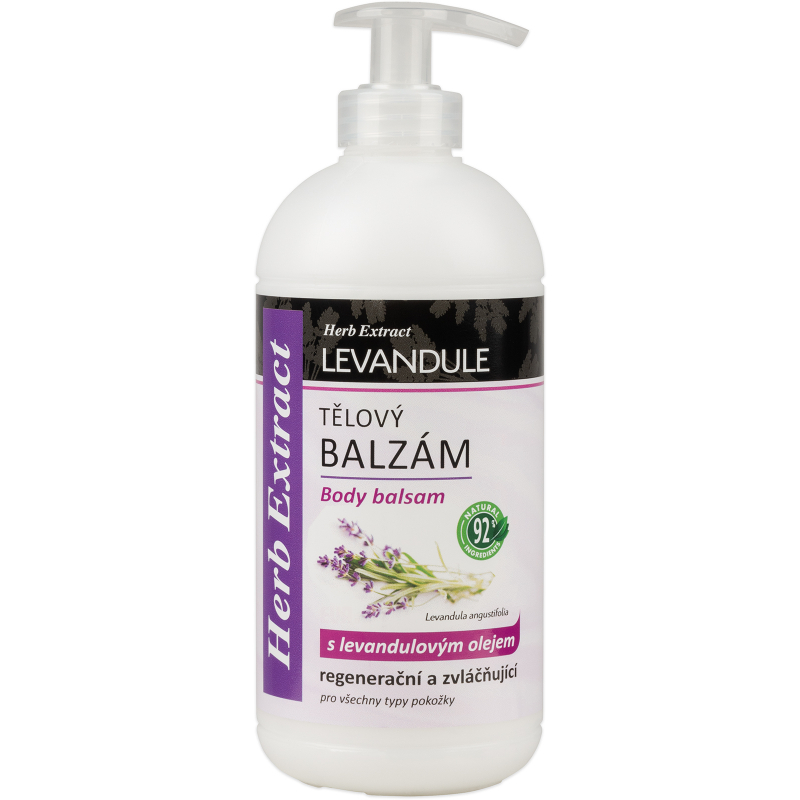T�lov� balz�m s levandulov�m olejem HERB EXTRACT 500 ml